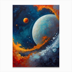 Space Painting Canvas Print