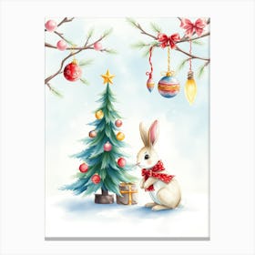 Christmas Bunny 9 Canvas Print