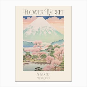 Flower Market Mount Amagi In Shizuoka Japanese Landscape 1 Poster Canvas Print