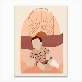 Child In The Sun Canvas Print