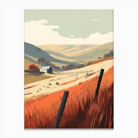 The Yorkshire Dales England 2 Hiking Trail Landscape Canvas Print