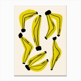 Bananas Cream Canvas Print