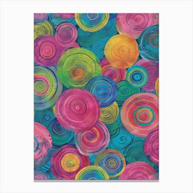 Colorful Swirls 8 Canvas Print