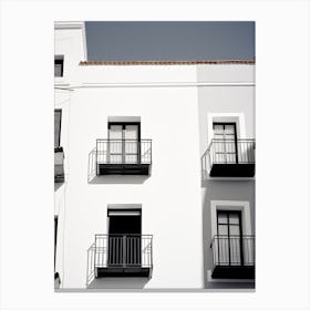 Seville, Spain, Photography In Black And White 2 Canvas Print