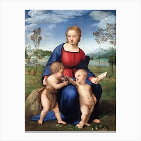 Madonna Of The Goldfinch, Raphael Canvas Print