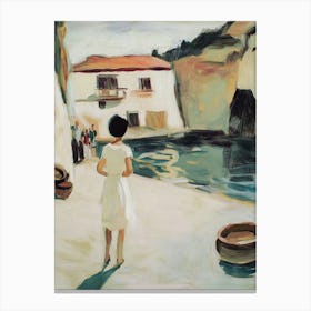 'The Girl By The Water' Canvas Print