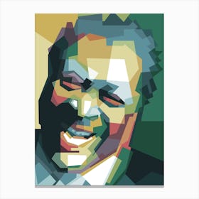 BB King WPAP Pop Art Canvas Print