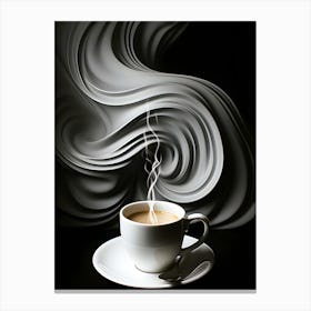 Caffeinated Bliss A Cup Of Joy Canvas Print