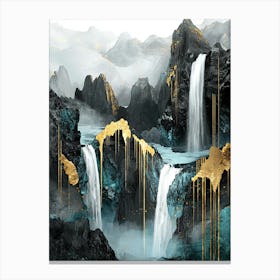 Kilimanjaro Flow Luxe Fluidity Canvas Print