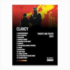 Clancy Twenty One Pilots - Album Poster Canvas Print