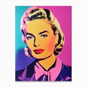 Ingrid Bergman Pop Movies Art Movies Canvas Print