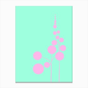 Minimalist Zen Tree Pastel Green Canvas Print