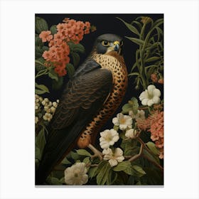 Dark And Moody Botanical Falcon 2 Canvas Print