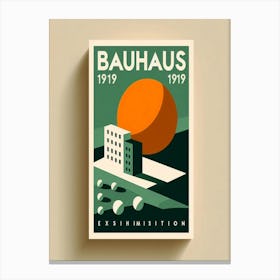 Bauhaus modern exhibition poster Canvas Print