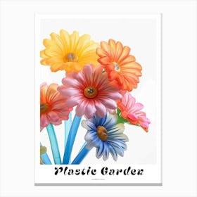 Dreamy Inflatable Flowers Poster Gerbera Daisy 2 Canvas Print