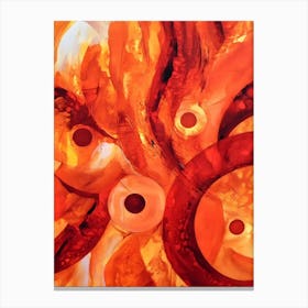 Orange Flames Canvas Print