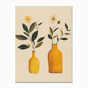 Yellow Vases 2 Canvas Print