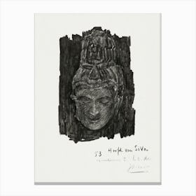Study Of Head Of Shiva In The Museum Of Ethnology In Leiden (1868–1928), Jan Toorop Canvas Print