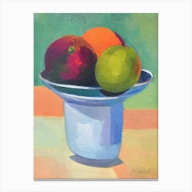 Guava Bowl Of fruit Canvas Print