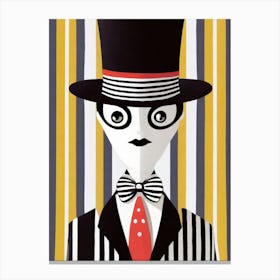 Man In A Top Hat Canvas Print