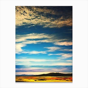 Sky Over A Field Canvas Print