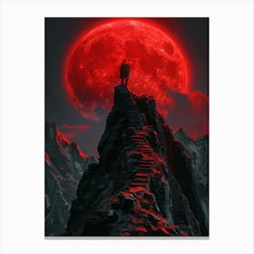 Red Moon 5 Canvas Print