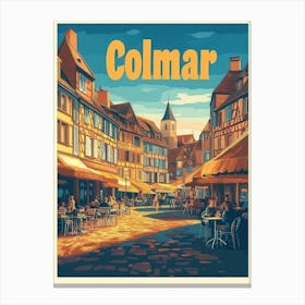 Aihrgdesign A Classic 1960s Travel Poster For Colmar Canvas Print