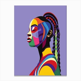 African Woman Portrait 16 Canvas Print