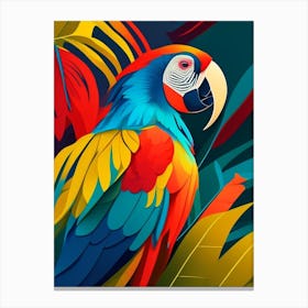 Macaw Pop Matisse 2 Bird Canvas Print