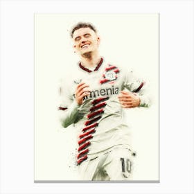 Florian Wirtz Bayer Leverkusen 2 Canvas Print