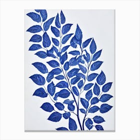 Grape Ivy Stencil Style Plant Canvas Print