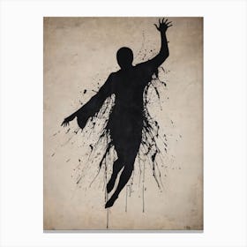 Dance With Death Skeleton Painting (92) Canvas Print