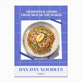 Dan Dan Noodles China 4 Foods Of The World Canvas Print