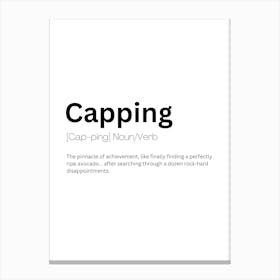 Capping Definition Meaning Stampe su tela