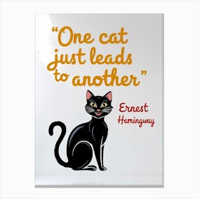 Feline Dominoes: The Hemingway Chain Canvas Print