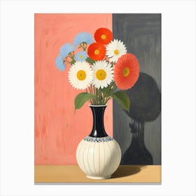 Daisies In A Vase 2 Canvas Print