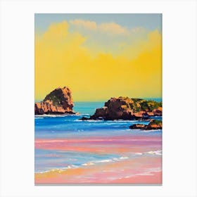 Cala Varques Beach, Mallorca, Spain Bright Abstract Canvas Print
