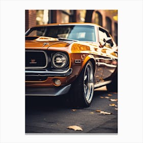 Close Of American Muscle Car 004 Canvas Print