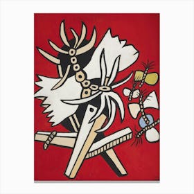 Fernand Léger Quatre Papillons Et Un Insecte (1953) Canvas Print