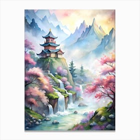 Asian Landscape Painting 2 Canvas Print