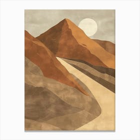 Desert Road 3 Canvas Print