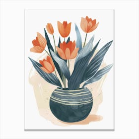 Tulips In A Vase 16 Canvas Print