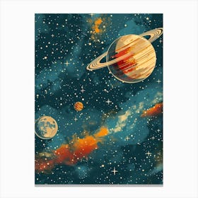 Planets In The Solar System Canvas Print