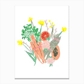 Veggies and Fruits Canvas Print