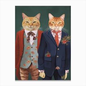 Gucci Fashionista Cats 8 Canvas Print