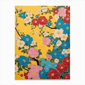 Hokusai Great Japan Botanical Japanese 10 Canvas Print