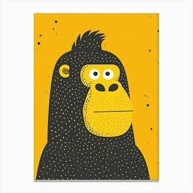 Yellow Gorilla 2 Canvas Print