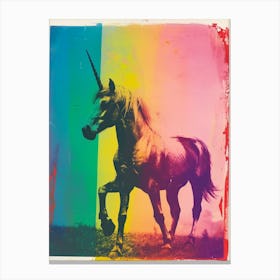Unicorn Polaroid Inspired 1 Canvas Print