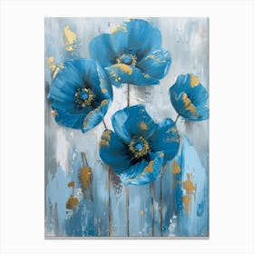 Blue Poppies 24 Canvas Print