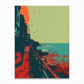 City By The Sea Canvas Print